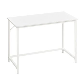 Escritorio De Ordenador Compacto De Acero Oficina Ergonómica - Blanco
