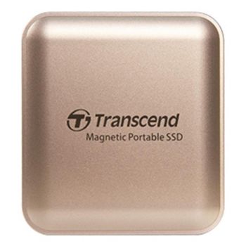 Disco Duro Transcend ESD420 4 TB SSD USB Tipo C 2000 MB/s Protección contraseña Oro