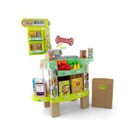 supermercado bio con sonidos con menos plastico y mas carton contiene 20 accesorios 78x19x595 cm