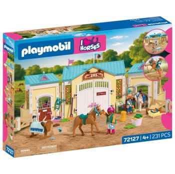 PLAYMOBIL Gran Club de Equitación, Juego de figuras +4 años - 72127