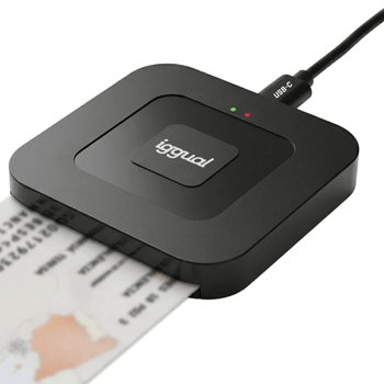 iggual Lector DNI SIP tarjetas ID USB-A / tipo C