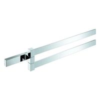 toallero doble grohe selection cube chrome 40768000