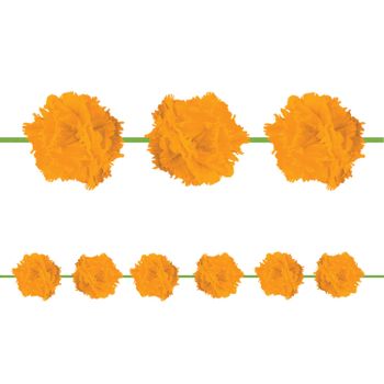 Diwali Fluffy Floral Garland