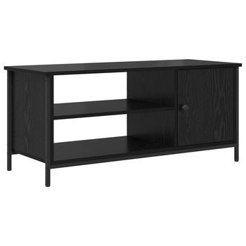 Gabinete De Tv 100 X 40 X 45 Cm Roble Negro Vidaxl