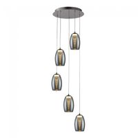lampara colgante led nebula 5 luces