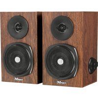 trust vigor 20 pc speakers - brown brown