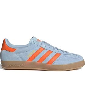 de ADIDAS GAZELLE INDOOR JH5405 WONDER BLUE - ORANGE - CLOUD WHITE - 4 LIGHT BLUE