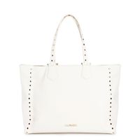 bolsa de compras suave con aplicacion de remaches y asas metalicas butter