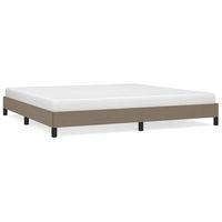 cama matrimonial  cama para adultos  estructura de cama de tela gris taupe 200x200 cm