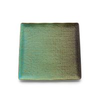plato de ceramica en color laguna 25x25x25 cm