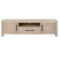 mueble tv madera de hevea metal 160x40x465 2800
