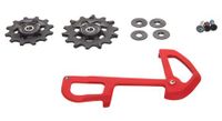 kit de poleas   jaula interior x01 eagle 12s rojo