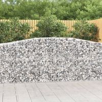 cesta gaviones  gavion para piedras  gavion decorativo forma arco hierro galvanizado 400x50x100120 cm cfw623259