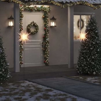 Lámpara De Navidad | Decoraciones De Navidad Led Plegable 3 Uds Blanco 57 Cm Cfw964151