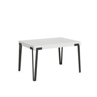mesa extensible 90x140244 cm rio fresno blanco estructura antracita