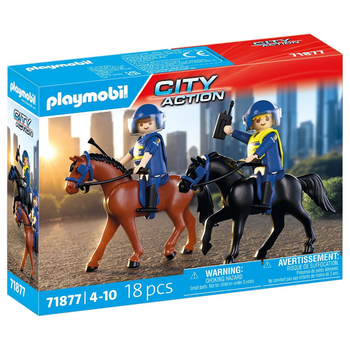 Playmobil - Escuadrón policial a caballo Playmobil (71877)