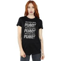 the big bang theory camiseta knock knock penny para mujer