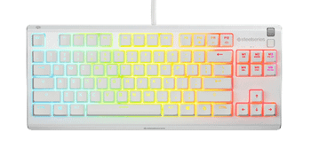 TECLADO STEELSERIES APEX 3 TKL (USA) BLANCO (64819)