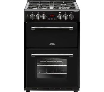 BELLING Farmhouse 60DF Dual Fuel Cooker - Black, Black