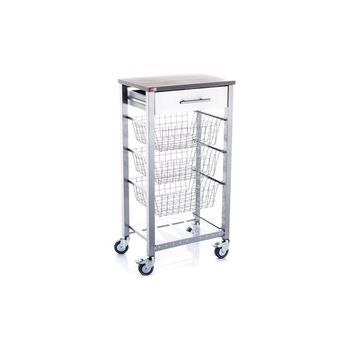 Carrito Verdulero Onda Aluminio Marca Don Hierro