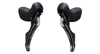 Par de controles negros shimano sti 105 st r7000 11v