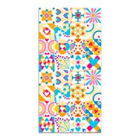 alfombra vinilica crema 80x300cm agatha hidraulico original varios colores