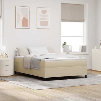 Cama Tipo Box Spring Verde Grisáceo 160 X 200 Cm Tela De Pana Vidaxl
