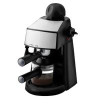 cafetera espresso klack 35 bares 800w - 4 tazas - espumador de leche - acero inoxidable