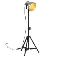 lampara de pie plateado vintage 25 w e27 35x35x6595 cm vidaxl