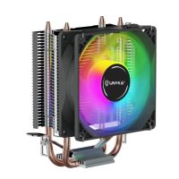 refrigeracion aire unykach socket intel amd 90mm unycool h20 argb 7 aspas pwm argb