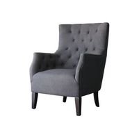 sillon escandinavo duchesse en tela - gris