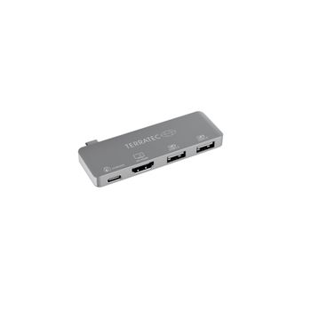 Terratec Connect c4 USB 3.2 Gen 1 (3.1 Gen 1) Type-C Plata