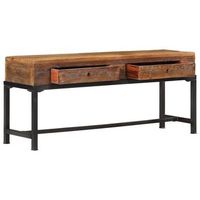 mueble de tv madera maciza reciclada 110x30x46 cm