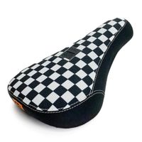 cult x vans slip-on padded seat - black and white checkerboard with black