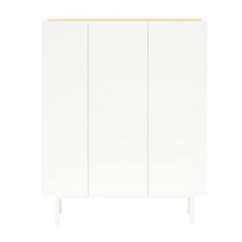 Aparador blanco 3 puertas 95x120 cm