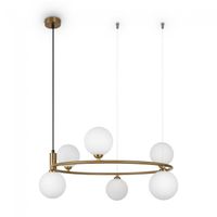 lampara colgante ring 6 luces