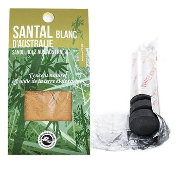 Resina De Sándalo Blanco Para Quemar + Rollo De 10 Carbones