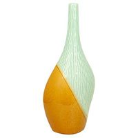 florero ceramica bitono aquamostaza