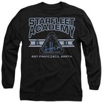 star trek camiseta manga larga starfleet academy earth para mujer
