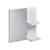 espejo de pared con estante para bano blanco pelotas
