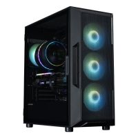 torre atx zalman i3 neo argb v2 black con ventana lateral y 4 ventiladores argb