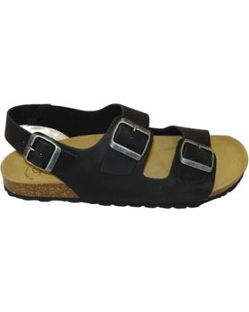 de MAWEN SANDALIAS BIO DE PIEL NATURAL NEGRO