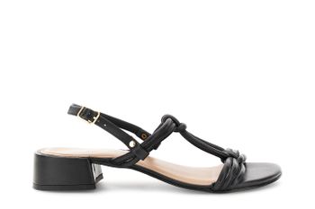 zapatilla de ante y piel laminada con hebillas joya black