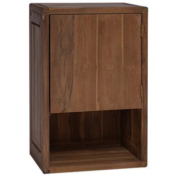 Vidaxl Armario Lateral De Baño Natural 45 X 30 X 70 Cm