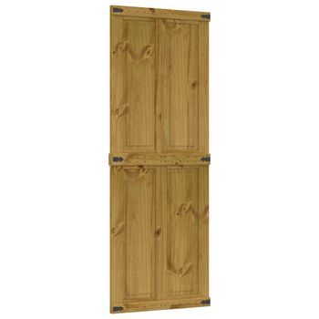 Puerta Corrediza Corona Marrón Miel 70 X 210 Cm Vidaxl