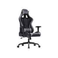 silla gaming con diseno ergonomico negro  gris