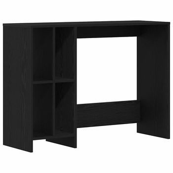 Escritorio | Mesa De Trabajo Roble Negro 102,5 X 35 X 75 Cm Madera De Ingeniería