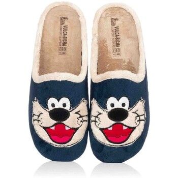 Vulca-bicha Pantuflas Zapatilla de Casa -Mapache- para hombre