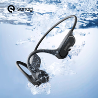 sanag b33s auriculares bluetooth de conduccion osea auriculares abiertos ipx8 auriculares de natacion eleccion 32gb memoria auriculares inalambricos mp3