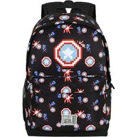 capitan america mochila cartera con velcro punch para nino